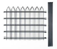 4er Set Teichzaun, ca.1000 x 800 mm - Grau, 21FS03