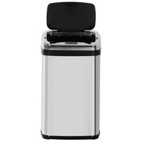 Edelstahl Automatik Mülleimer Abfalleimer IR Sensor mit/ohne Inneneimer rund viereckig (30L)