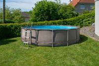 Summer Waves Active Frame Ø457x106 cm rattan braun