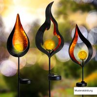 LED-Solar-Vintage Leuchte - Flamme