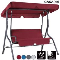 Casaria Hollywoodschaukel  B10114 168 x 152 x 107cm hellgrau