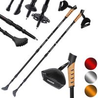 Deuba Nordic Walking Stöcke 68 – 135cm rot