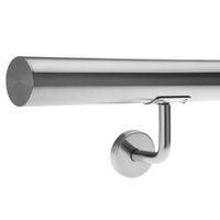 Monzana Handlauf Edelstahl - 80x4,2cm