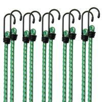 Deuba Spanngummi Expander 10er Set 61cm x 0,8cm grün / gelb