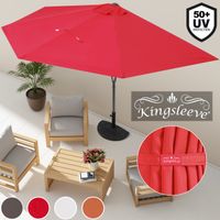 Kingsleeve Sonnenschirm UV halbrund  23 x 27m beige