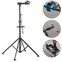 monzana Fahrradmontageständer  108-190 x 144cm schwarz / blau