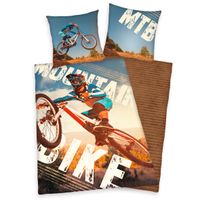 Mountainbike Bettwäsche Größe 80x80 + 135x200 cm