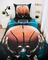 Basketball Bettwäsche Größe 80x80 + 135x200 cm