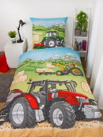 Traktor Bettwäsche Größe 80x80 + 135x200 cm