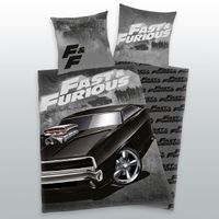 Fast & Furious Bettwäsche Größe 80x80 + 135x200 cm