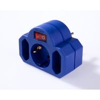Abschaltbarer Zwischenstecker - Blau