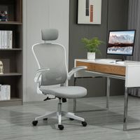 Bürostuhl ergonomischer Shreibtischstuhl Grau 65 x 64 x 114-122 cm