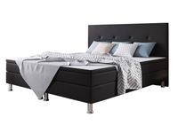 Boxspringbett Jump 180x200 Webstoff Schwarz Typ 2