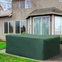 Schutzhülle Abdeckung Abdeckhaube für Gartenmöbel Dunkelgrün 210x140x80cm