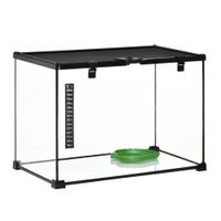 Terrarium für Reptilien Metall Schwarz 50 x 30 x 35 cm