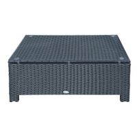 Garten Beistelltisch Couchtisch Gartentisch Balkontisch PE-Rattan