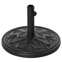 Sonnenschirmständer 13 kg Ständer Schirm Ø35/Ø38/Ø48mm Kunststoff + Zement Antik Schwarz Ø48 x 34cm