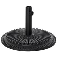 Sonnenschirmständer 15 kg 35-48 mm Sonnenschirmfuß für Garten Terrasse Balkon Zement Ø49 cm Schwarz