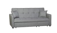 Ausziehbares Bettsofa Sofa mit Bettfunktion - Hellgrau