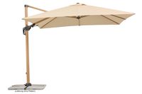 Schneider Ampelschirm RHODOS TWIST WOODY, ca. 300 x 300 cm, natur