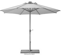Schneider Sonnenschirm ROOFTOP, ca. 350 cm Ø, silbergrau