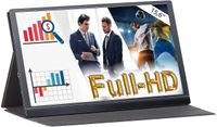 EZM-210 (ZX-5067-675) Tragbarer Mobiler Full-HD-IPS-Monitor, 39,6 cm 15.6" Mirrorlink & AirPlay