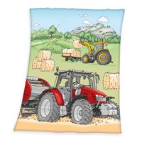 Traktor Fleecedecke Größe 130x160 cm