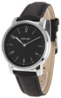 Funk-Armbanduhr Damen, Metall-Gehäuse, Leder-Uhrband