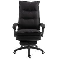 Bürostuhl mit Massagefunktion, höhenverstellbar drehbar, Nylon, Schwarz, 70 x 62 x 120-130 cm