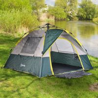 Zelt für 3 Personen Campingzelt mit Heringen Kuppelzelt Polyester