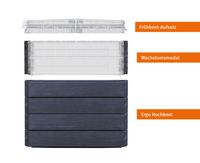 ERGO QUADRO TurboPlus M 85 Hochbeet Wood inkl. Wassersparsystem