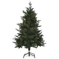 Weihnachtsbaum 1,2 m Christbaum Kunsttanne 657 Zweige Metallfuß PVC Grün Ø85 x 120H cm