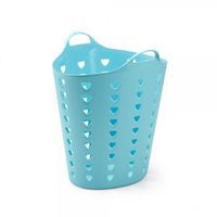 Set: 2 x Kreher Flexibler Tragekorb 65 Liter (Blau)