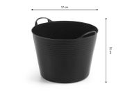 Flexibler Mehrzweckkorb 42 Liter (Schwarz)