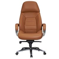 Bürostuhl Echtleder Caramel 120 kg