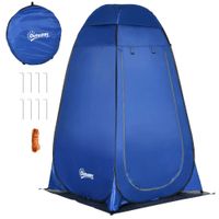 Pop up Dusch-/Toilettenzelt, Dunkelblau+Silber 126 x 124 x 189 cm