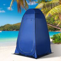 Pop up Dusch-/Toilettenzelt, Dunkelblau+Silber 126 x 124 x 189 cm