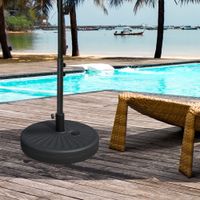 Sonnenschirmständer 22 kg Regenschirm Base für Ø38/48mm HDPE