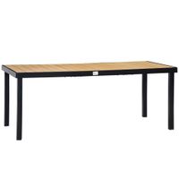 Gartentisch für 8 Personen, ca. 190 x 90 x 74 cm Gartenmöbel - Natur