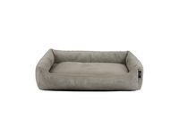Tierbett Cordstoff fein taupe
