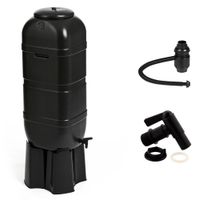 Regensammler Wassertonne 100 Liter in Schwarz