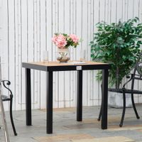 Gartentisch für 4 Personen ca. 80 x 80 x 74 cm - Natur 