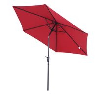 Sonnenschirm Knickschirm Gartenschirm Marktschirm Handkurbel Rot