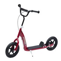 Kinderroller mit Hinterbremse 12 Zoll EVA Rot