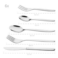 Serie 200, 30-tlg. Besteckgarnitur für 6 Personen