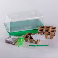 Zimmergewächshaus - Komplett-Set aus PAK-freien Kunststoff, ca. 38 x 24 x 19 cm - Grün 