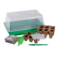 Zimmergewächshaus - Komplett-Set aus PAK-freien Kunststoff, ca. 38 x 24 x 19 cm - Grün 
