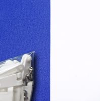 Sonnensegel 420x140cm blau/weiß