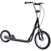 Kinderroller mit Bremsen 16/12 Zoll Schwarz