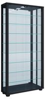 Wandvitrine "Vitrosa Maxi" mit Spiegel Schwarz